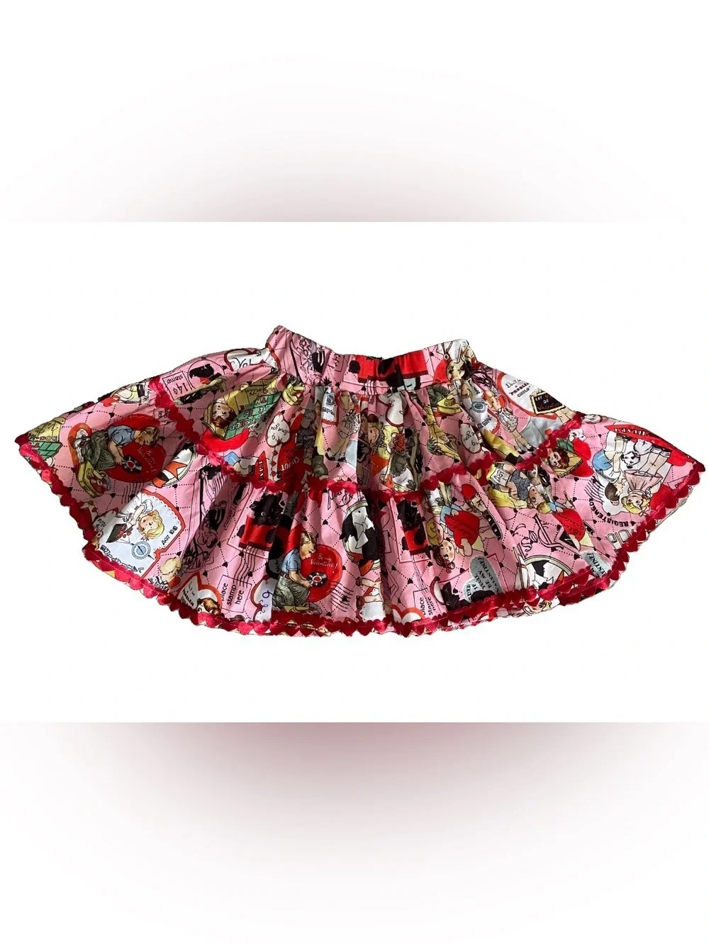LITTLE MOPPET SHOP Sweet Vintage VALENTINE Print Little GIRL’S SKIRT Size 5